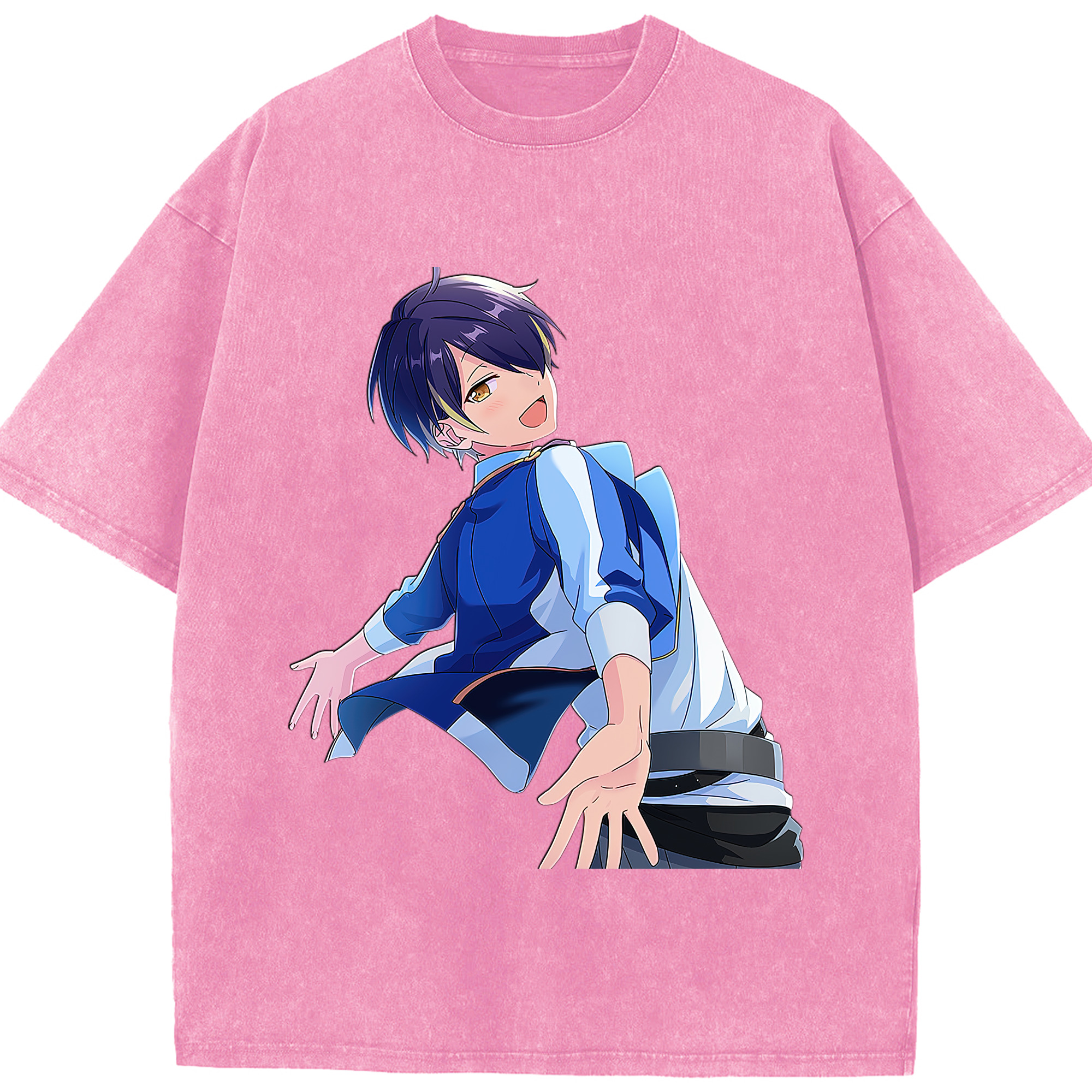 （画像用） あんさんぶるスターズ! Ensemble Stars 綿100% ヴィンテージ風 半袖Tシャツ（フロントプリント）